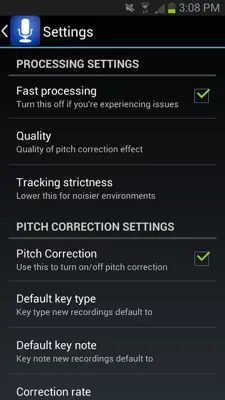 Perfect Vocal Free android App screenshot 2